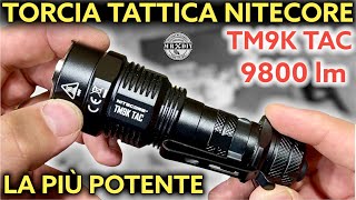 The most powerful tactical flashlight NITECORE TM9K TAC 9800 lm 280 m Military flashlight for police screenshot 5