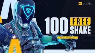 100 Free Shakes Presets For Adobe After Effect  Shakes Pack For Valorant Montage  Pubg Montage