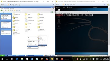 Transferring Files with Netcat From kalilinux and Window