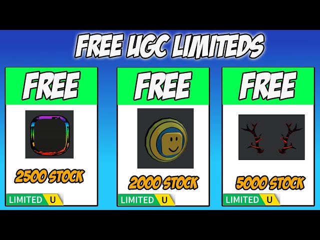 HOW TO GET FREE LIMITED ROBLOX UGC ITEMS ON MOBILE DEVICES 