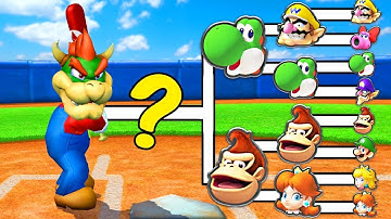 1v1 Mario Baseball Tournament with Random Batting!