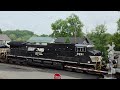 ES44AC, ET44AC, and AC44C6M Norfolk Southern Locomotives on These Combined Mine Trains