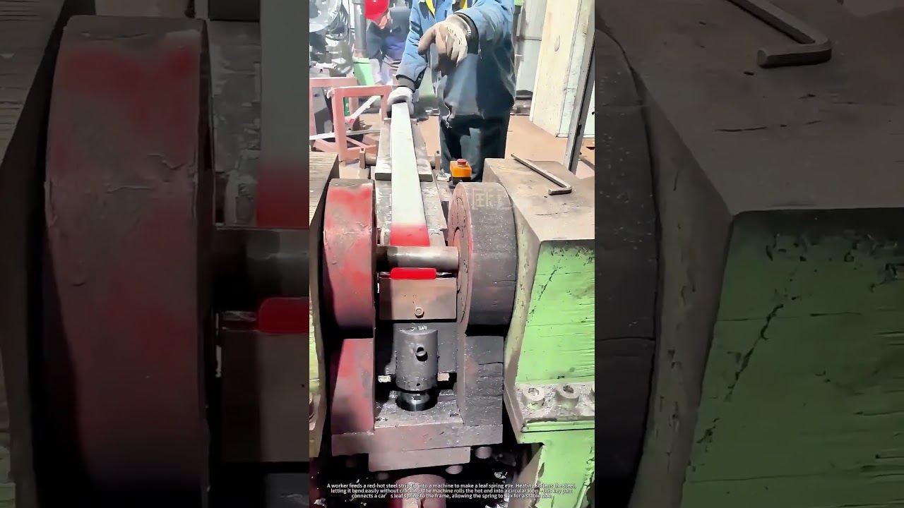 How to Make a Leaf Spring Eye | Hot Steel Bending Process