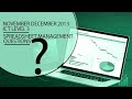 Spreadsheet Management Past Questions, NOVEMBER/DECEMBER 2013 for ICT LEVEL 3 by Armstrong Computers