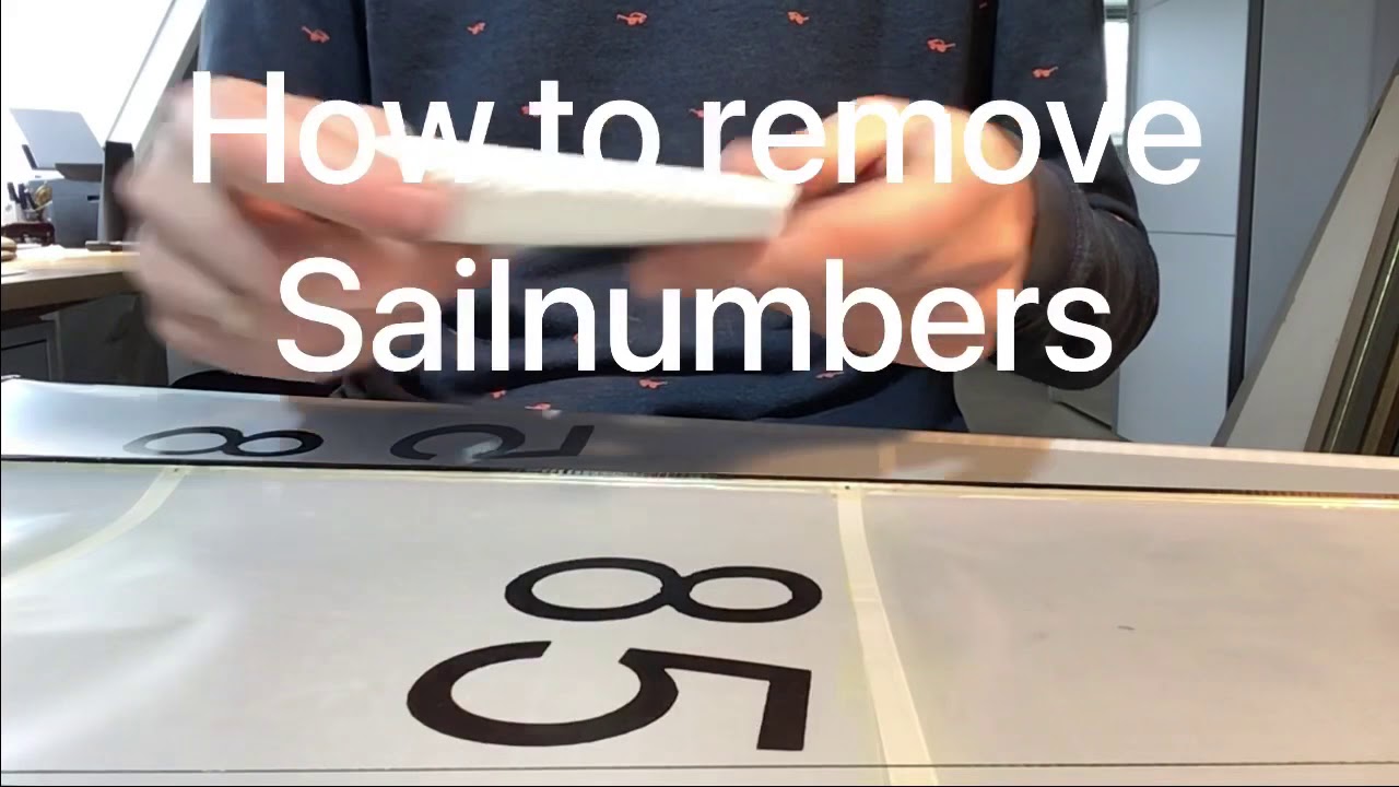 How to remove sailnumbers from mylar sails