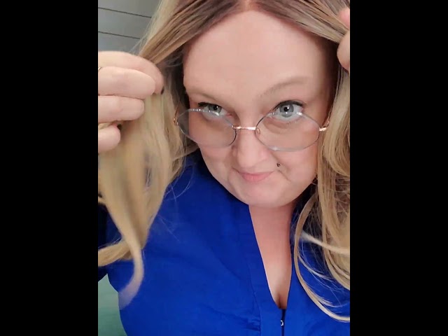 My real hair is blue 💙 #wigs #professional #dayjob #bbw