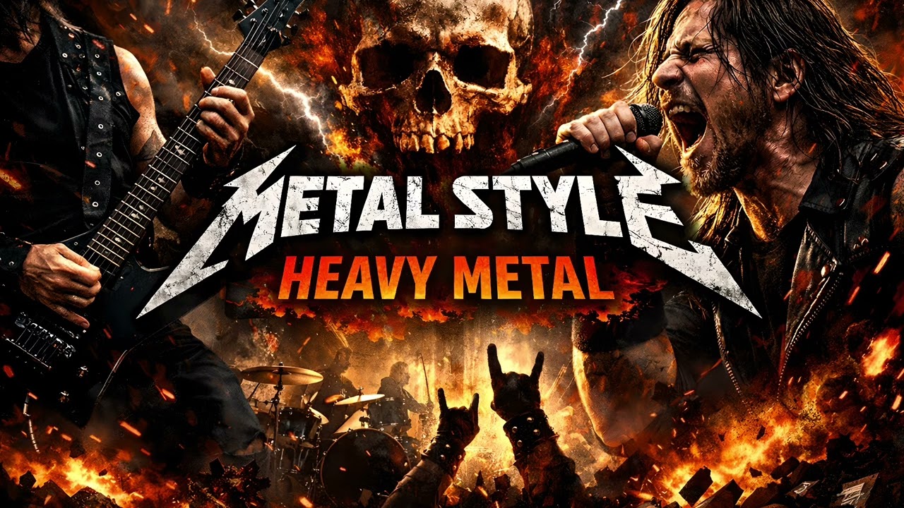 METALLICA STYLE ⚡ Heavy Metal Instrumental | Dark Riffs Power