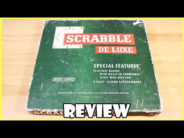 Mattel Scrabble Deluxe - unboxing and first impressions 