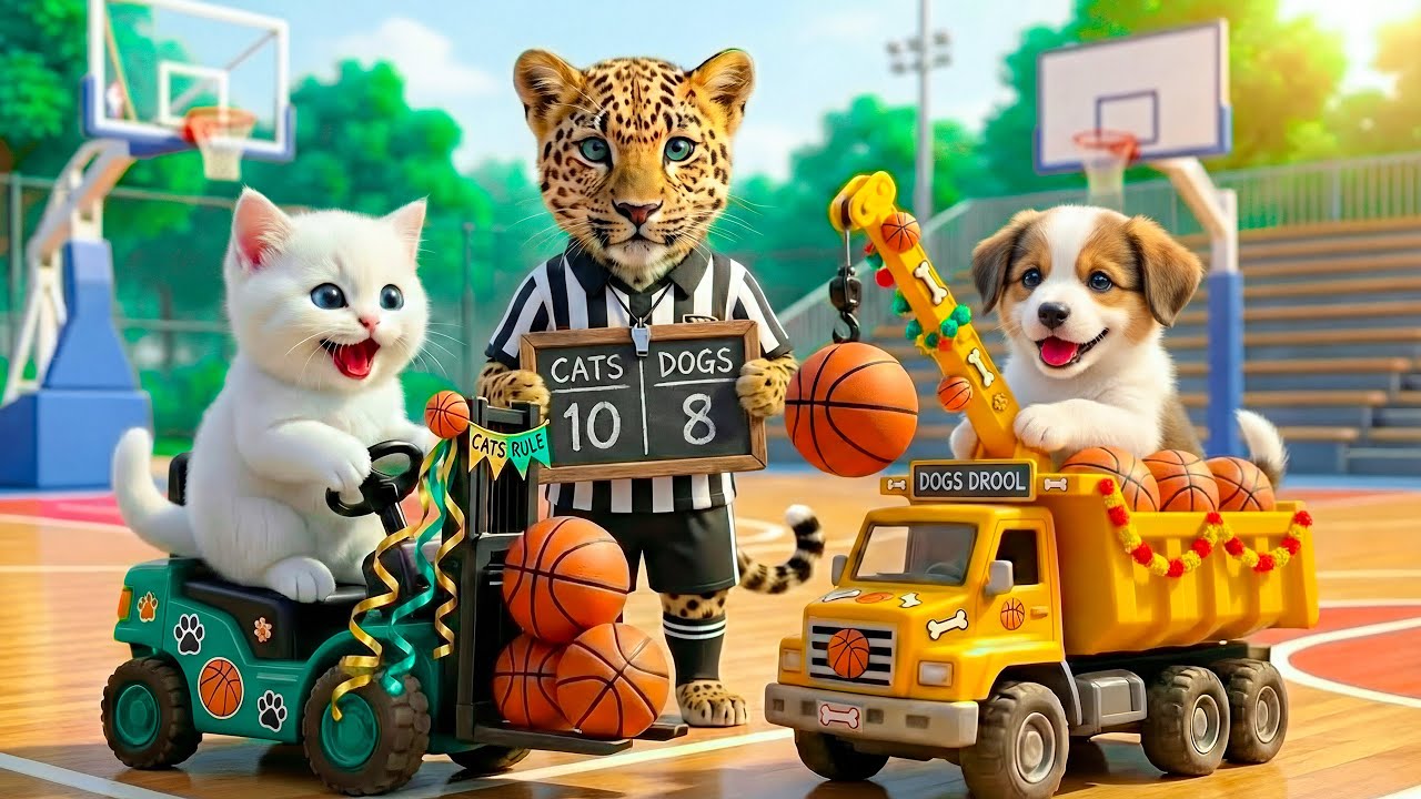 Mama Cat Trims Fur on the Farm and Makes Tiger Hat For Kittens At Home🐾🎩🐯