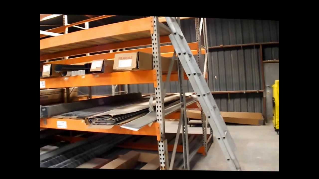 Pallet racking for sale sold at auction June 25, 2013 YouTube