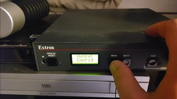 How to Change the Output Configuration of an Extron VSC Scaler (Sync Options also Explained)
