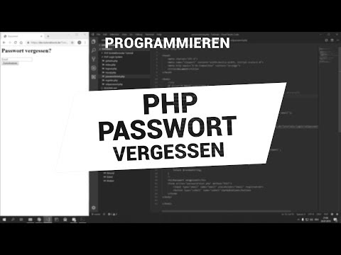 PHP Passwort vergessen Funktion