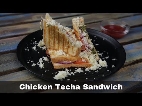 Mirchi Thecha Chicken Sandwich  Recipe |  Green Chilli Thecha Chicken Sandwich | India Food Network