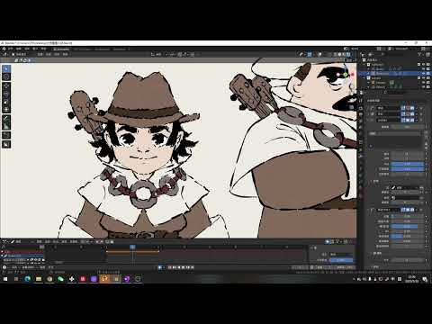 blender greasepencil draft effects