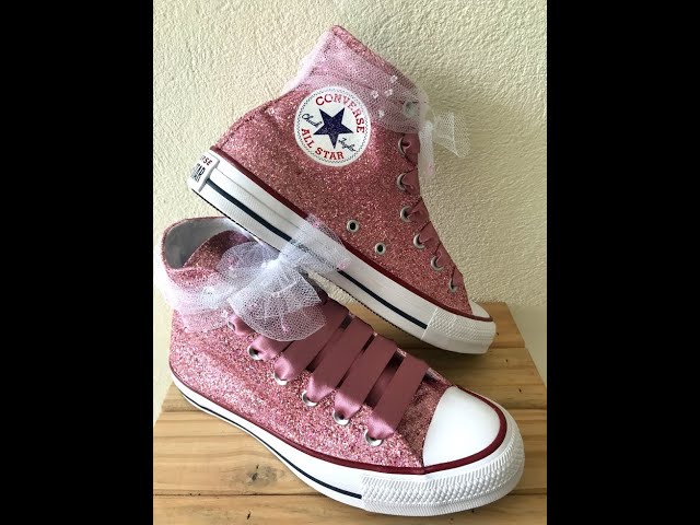 all star customizado com glitter