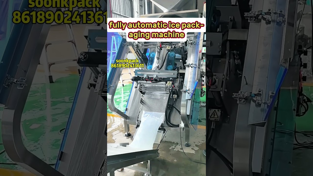 fully automatic ice cube packaging machine 