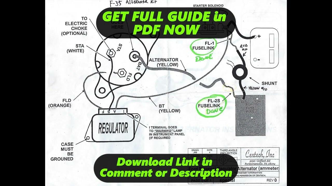 [DIAGRAM] Ford F700 Alternator Wiring Schematic - YouTube