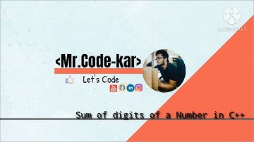 Sum of digits of a number in C++ | C++ program to find sum of digits of a number using Function