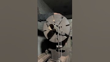 Thread cutting process with lathe #automobile #lathe #machine #machines