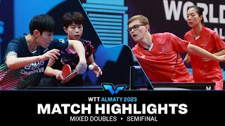 Cho/Joo vs Lebrun/Yuan | XD SF | WTT Contender Almaty 2023 screenshot 2