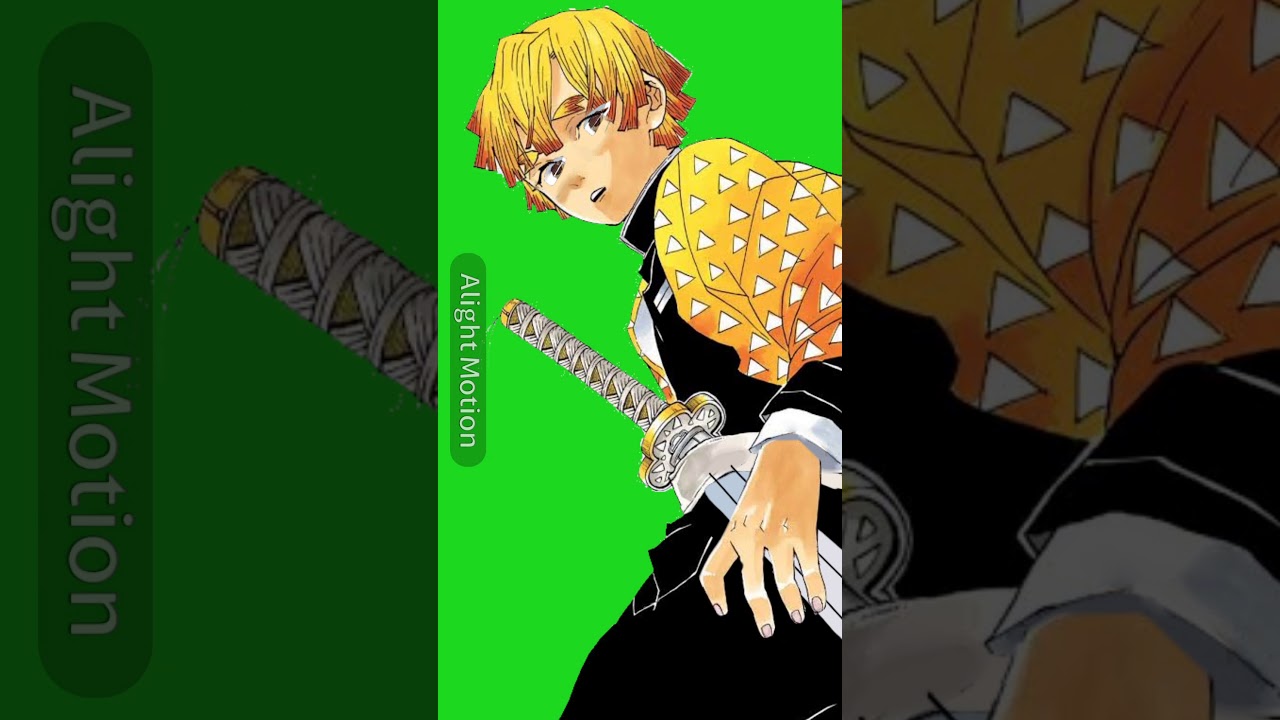 Zenitsu green screen YouTube