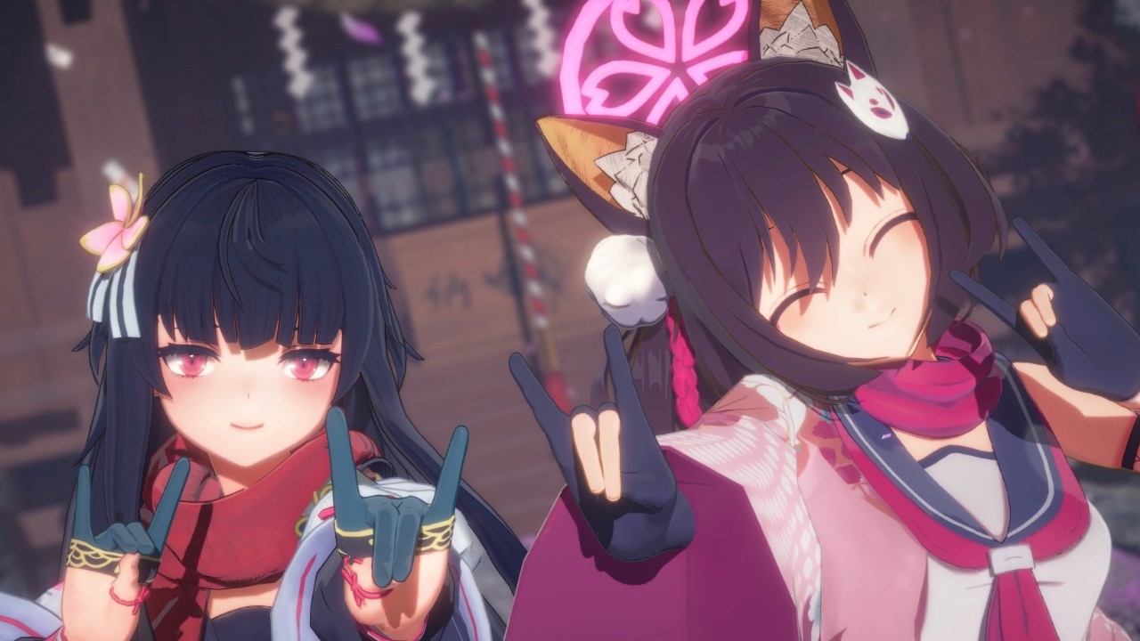Girls' Frontline 2・Blue Archive MMD】Sakura & Izuna - Kiss Fox