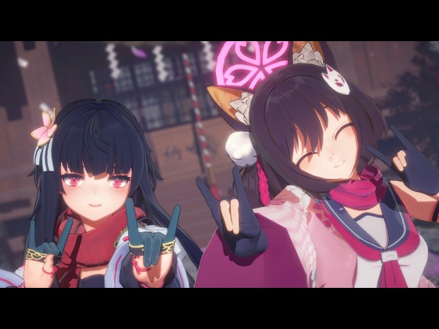 ☆新品☆yukiemon☆テキスタイルキャップ楽器隊☆ミルク☆ Girls' Frontline 2・Blue Archive MMD】Sakura & Izuna - Kiss Fox