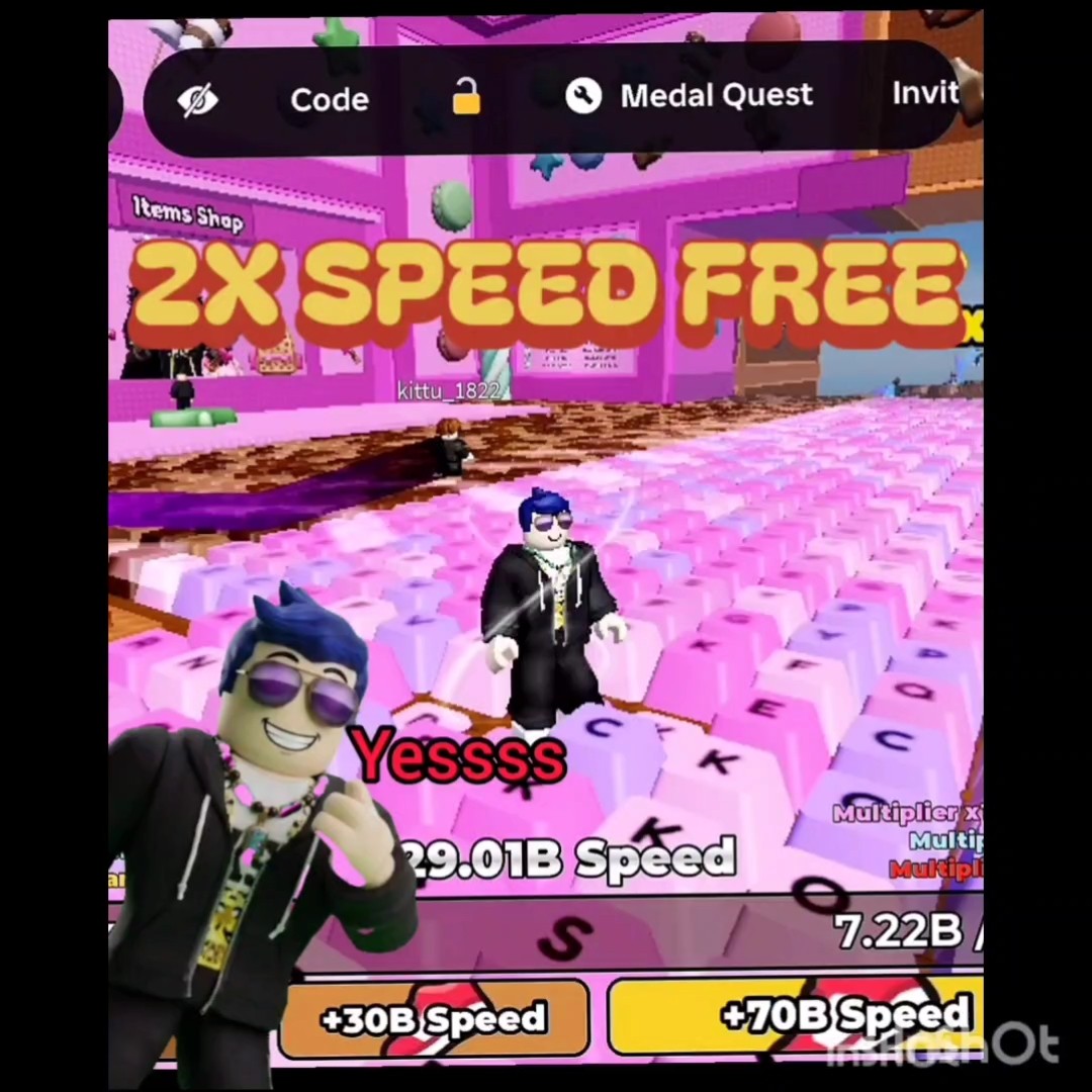 keyboard skip game 2x Speed free 🤑 #roblox #shots #locktingamer
