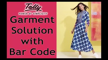 Garment Solutions with Bar Code in Tally.ERP