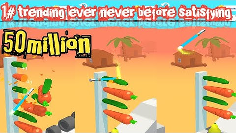 Slice it all Relaxing 😎 Satisfying funny pandu Nayak Gaming max level relaxing 😎 carrots 🥕🥕 slice