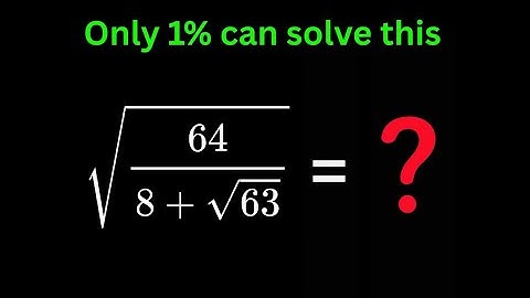 Germany | Only 1% can solve this | Math Olympiad| @mathsolver1117 