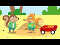 Fox Family have a fun with toys - funny stories cartoon for kids #1252