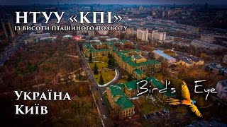 Осінь над НТУУ КПІ 4K Київ Україна Аерозйомка з висоти пташиного польоту