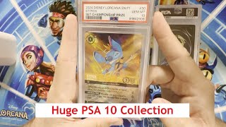 Our Entire PSA 10 Lorcana Enchanted Collection!!! - YouTube