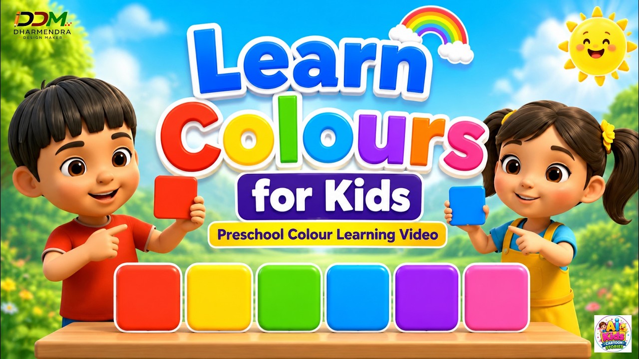Learn Colours for Kids 🌈 Preschool Colour Learning Video #LearnColours ...