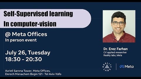 Self supervised learning in computer vision