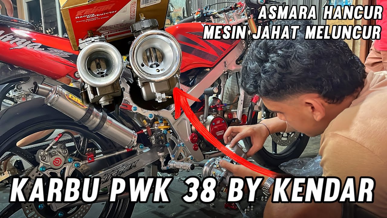 Setting Karbu PWK 38 KENDAR di Ninja SS‼️Tarikan Enteng, Top Speed Kenceng‼️#ninjass