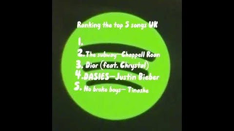 Thumbnail of TOP FIVE SONGS IN THE UK 11.8.25 @0bsessed_04  #songs #fyp #ratingitsoudonthaveto #wgitachi