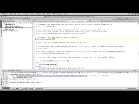 Introduction 13 | Exceptions