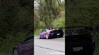 Lamborghini Huracan STO, McLaren 720S Spider &amp; Widebody Urus Fly By! #shorts #Lamborghini #McLaren