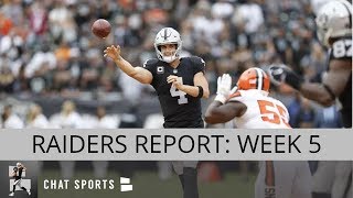 Raiders report: week 5 oakland news & rumors, 4 grades, vs. chargers
preview