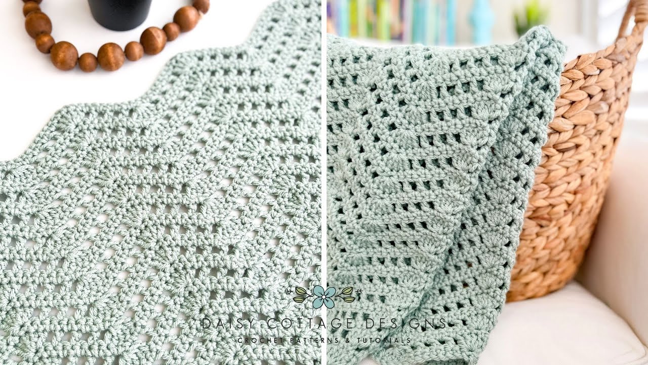 Modern Crochet Blanket Pattern - Daisy Cottage Designs