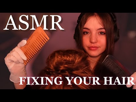 ASMR 🎀 Brushing your SUPER messy hair 🎀 Roleplay ✨ Personal attention ✨
