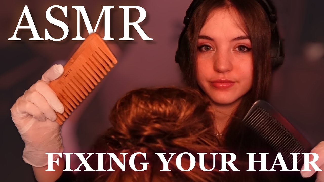 ASMR 🎀 Brushing your SUPER messy hair 🎀 Roleplay ✨ Personal attention ✨