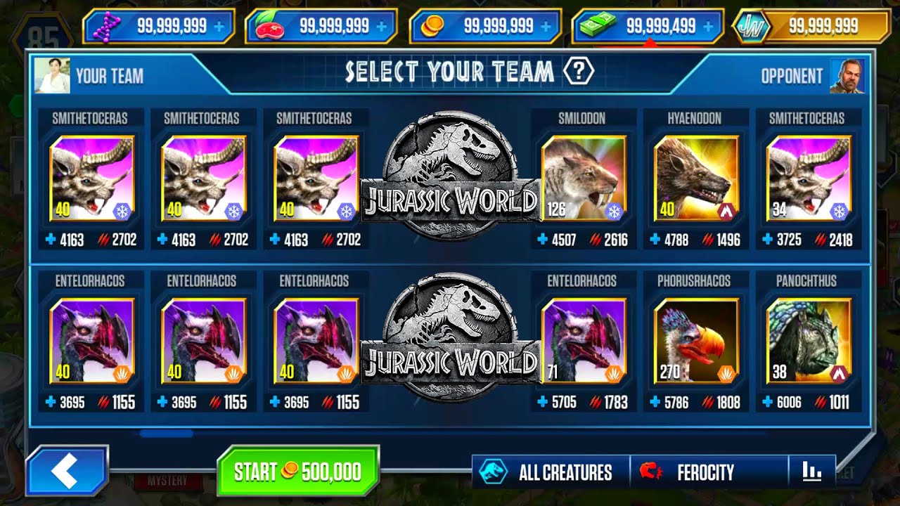 MEGISTOTHERIUM PACK DEFEAT THE OPPONENT - JURASSIC WORLD THE GAME - YouTube