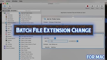 Batch Change File Extensions To ANYTHING You Want! On Mac