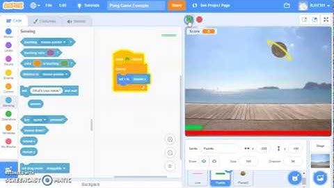 Scratch Pong Game - Set up and Paddle movement (1 of 3)