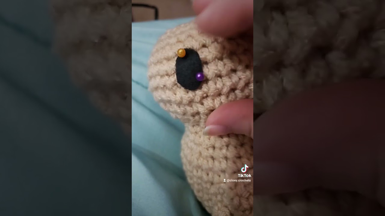 Felt eyes are SO stressful! 