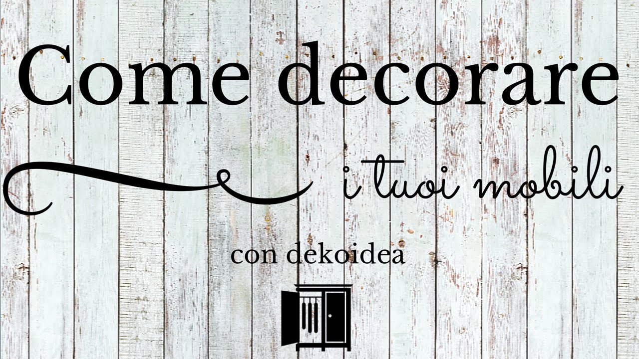 Decorazioni adesive per mobili, il tutorial Mobili decorati moderni