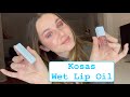 KOSAS WET LIP OIL REVIEW | TRY ON | BEST LIP OIL?!